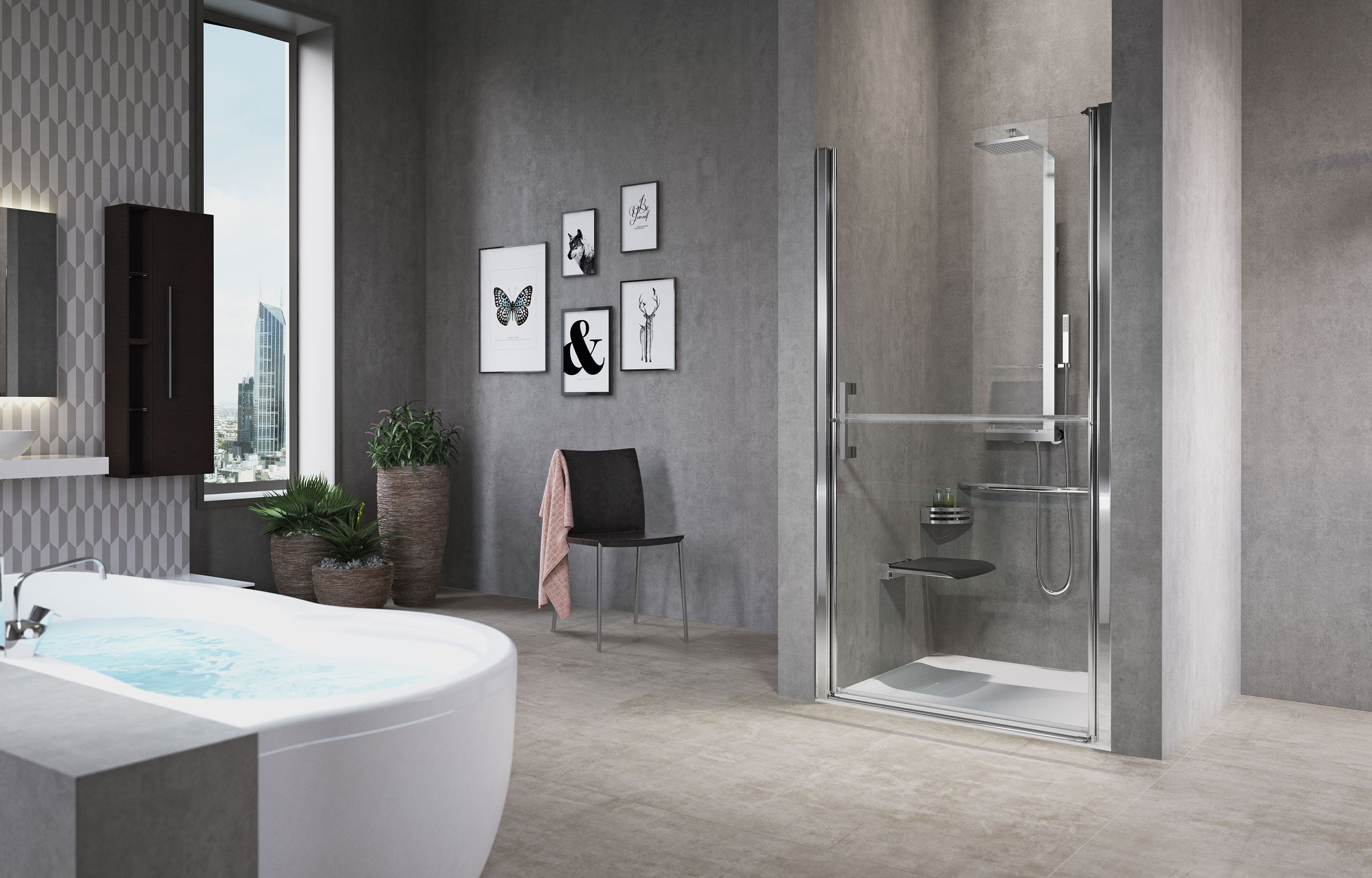 Parois de douche - Free 1 1B