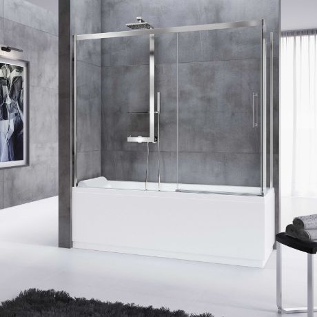 Koupelnová zástěna - Rose Rosse PHV+F